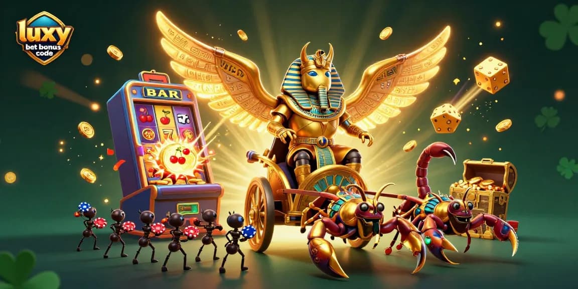 Claim your luxy bet bonus code while enjoying an epic casino adventure featuring ancient Egyptian characters.