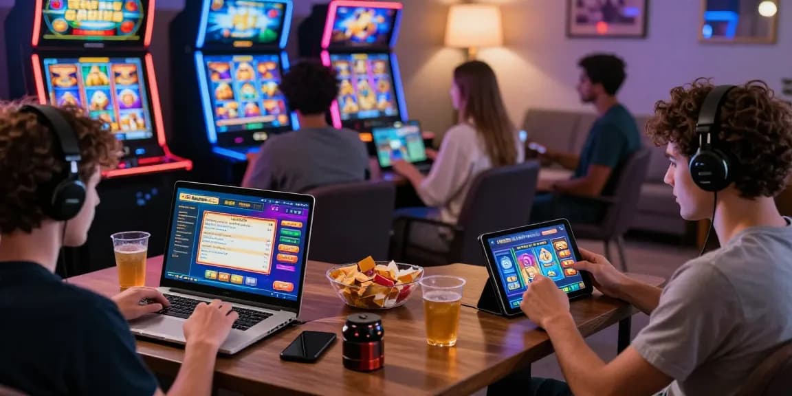 Pengguna Pawangslot menikmati pengalaman permainan slot online di perangkat mereka dengan antusiasme tinggi dalam suasana hangat.