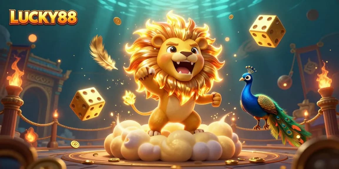 Spin your luck with LUCKY88 amidst vibrant casino action and thrilling game elements.