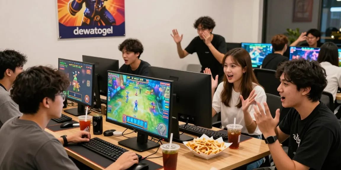 Pengalaman bermain togel online bersama teman dengan dewatogel dan suasana ceria.