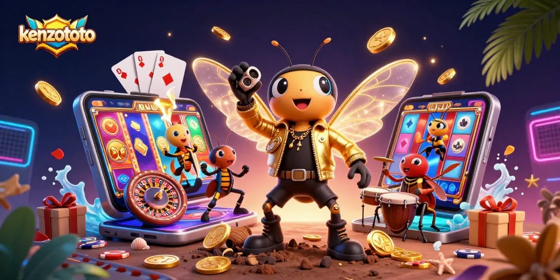 Engage in thrilling gameplay with kenzototo's vibrant slot features and jackpot excitement.