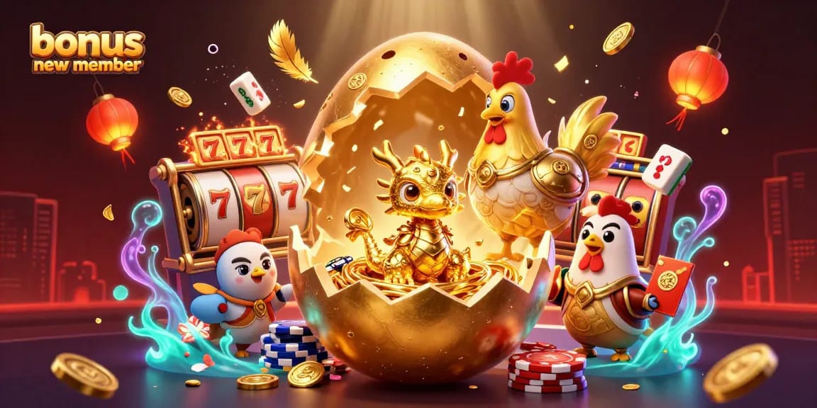 Engage with exciting bonus new member offers in a vibrant casino scene filled with dynamic gaming elements.