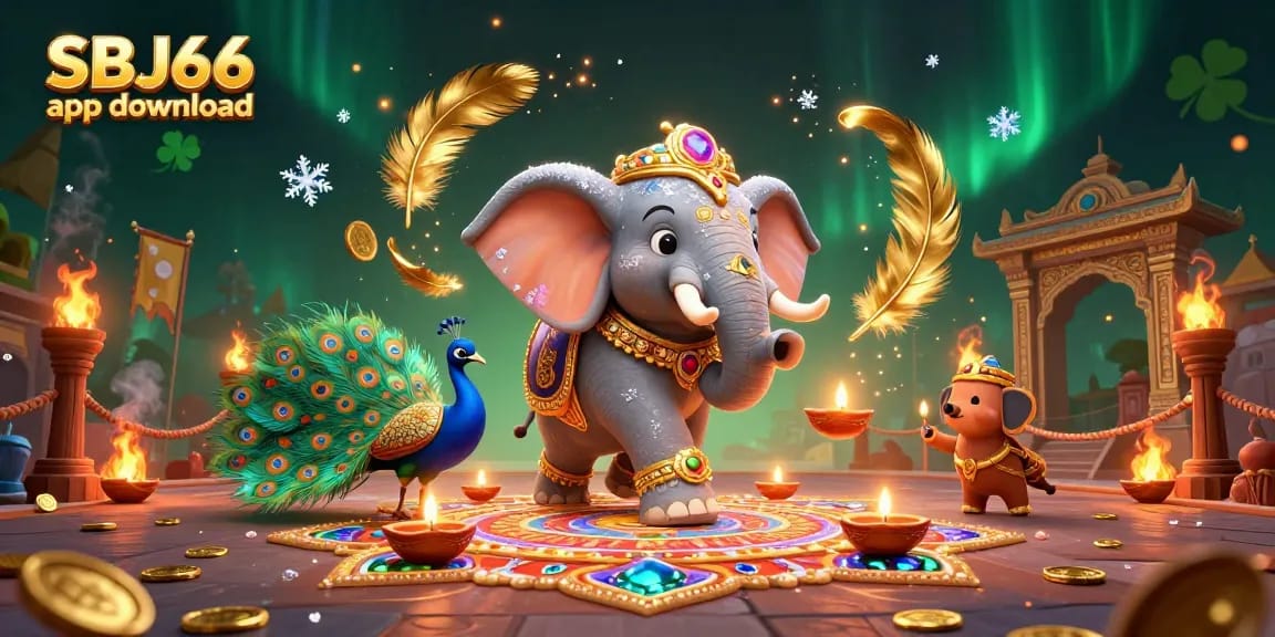 Engage with the best betting experience with SBJ66 app download, featuring vibrant 3D characters and dynamic gaming elements.