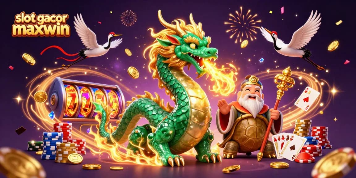 Experience the thrill of slot gacor maxwin with dynamic dragons and dazzling casino elements.