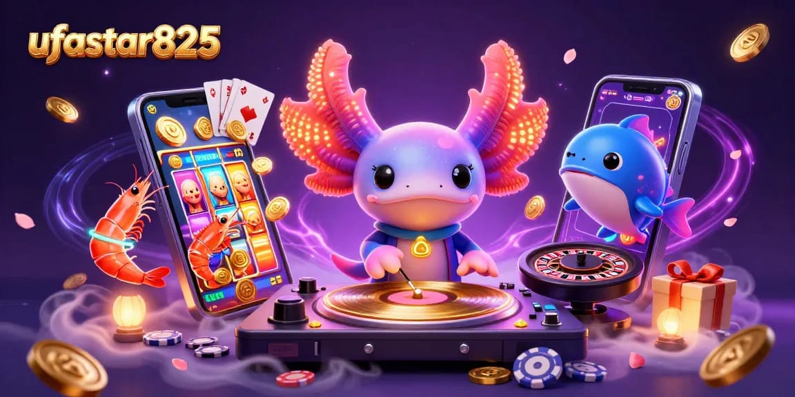 เล่นเกมที่ ufastar825 รับประสบการณ์คาสิโนออนไลน์ครบวงจรกับดีเจและสัตว์น้ำที่น่ารัก