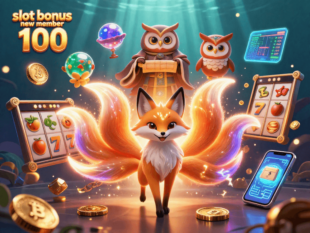 Engage with the slot bonus new member 100 and win big with lively spirit characters and vibrant casino elements.
