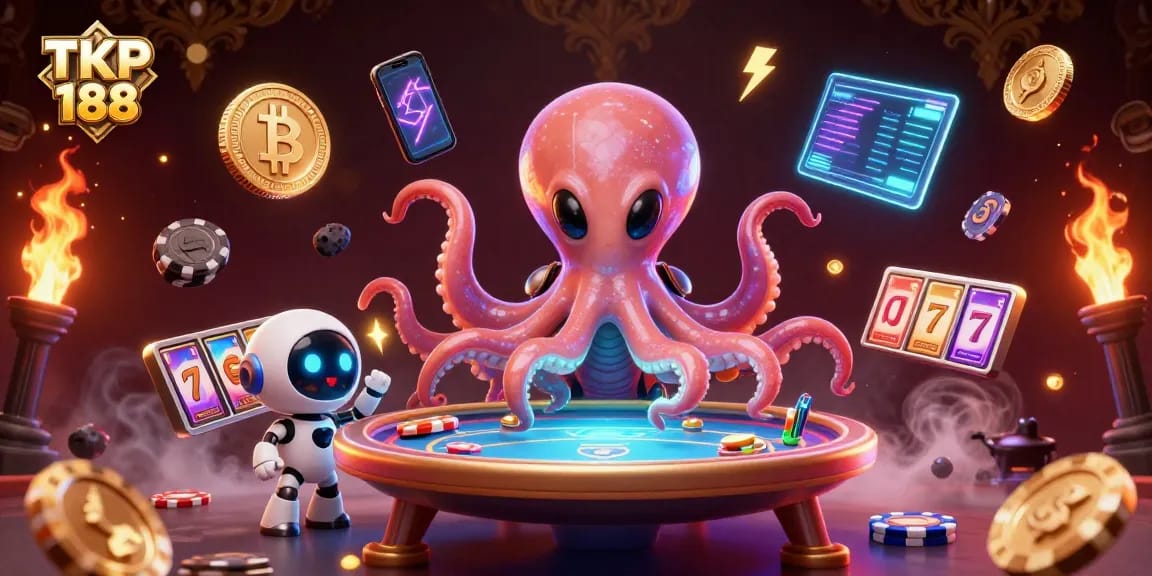 Experience thrilling gameplay at TKP 188, featuring an exciting alien poker scene with dynamic elements.