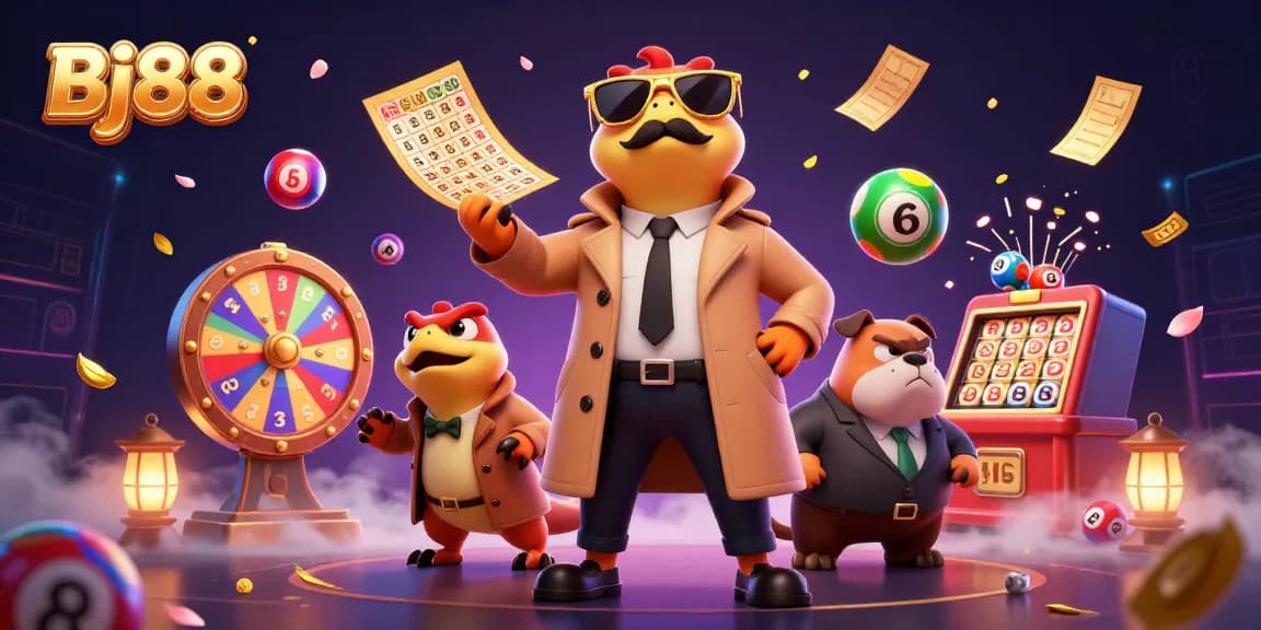 Engage in thrilling betting adventures at Bj88's vibrant casino, featuring dynamic gaming elements.