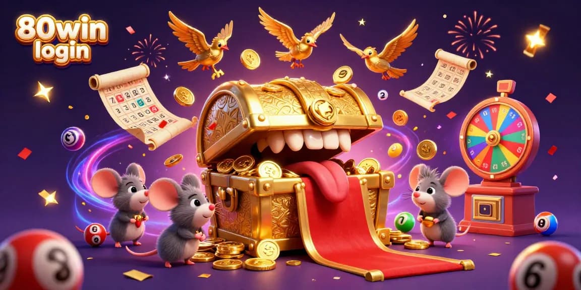 Experience thrilling games and bonuses at 80win login with vibrant casino-themed elements.