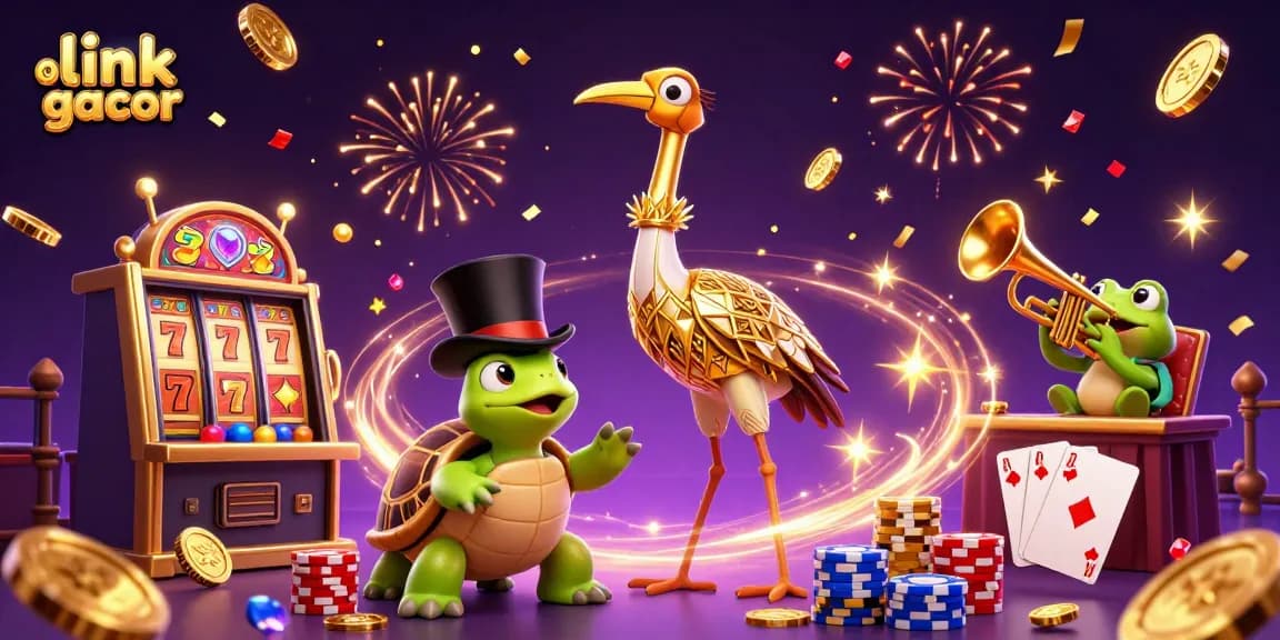 Experience the thrill of link gacor with lively slot machine action, immersed in vibrant casino fun.