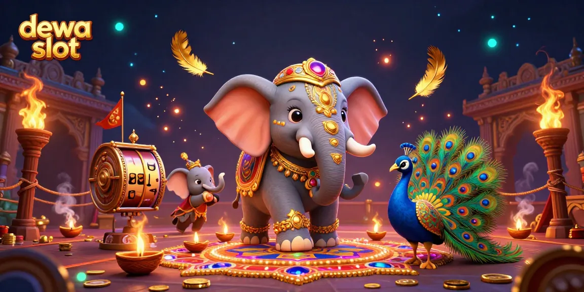 Experience the magic of dewa slot with dynamic casino art featuring rich details and vibrant themes.