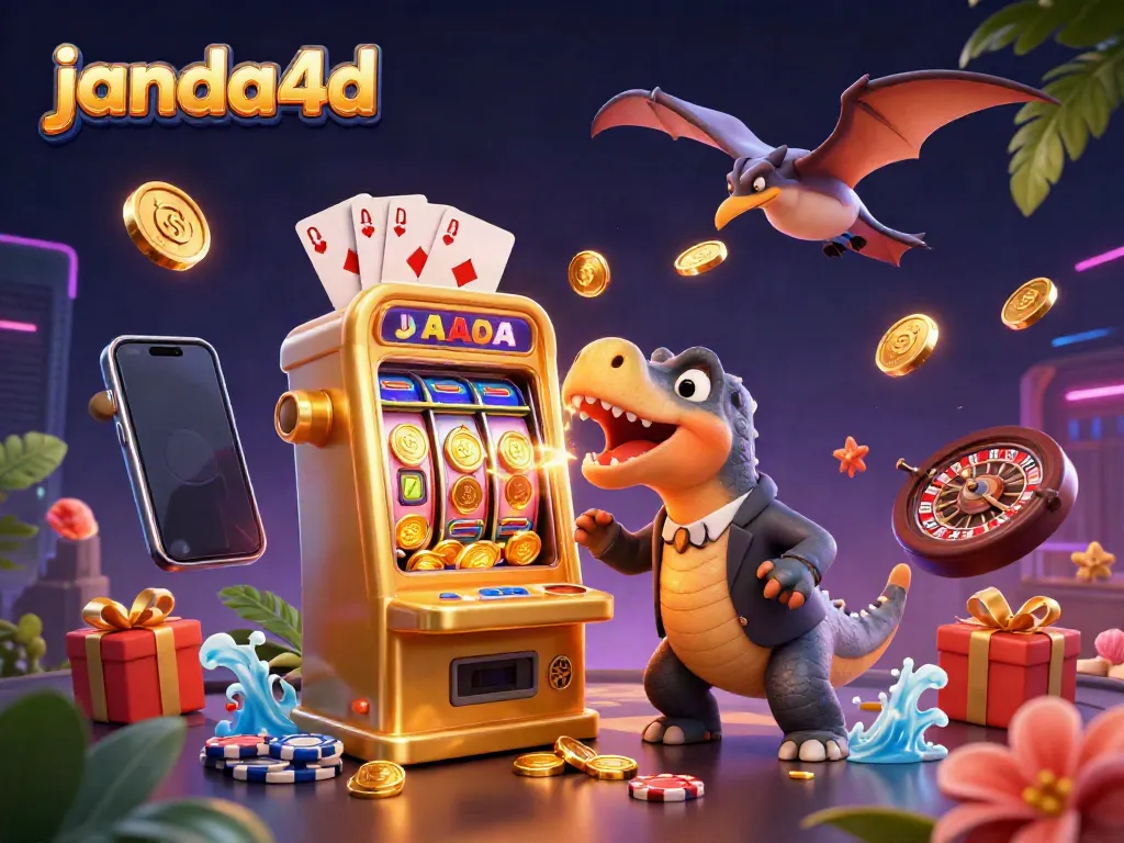 Gamer menikmati pengalaman bermain slot di janda4d dengan jackpot menggiurkan dan aksi yang menegangkan.