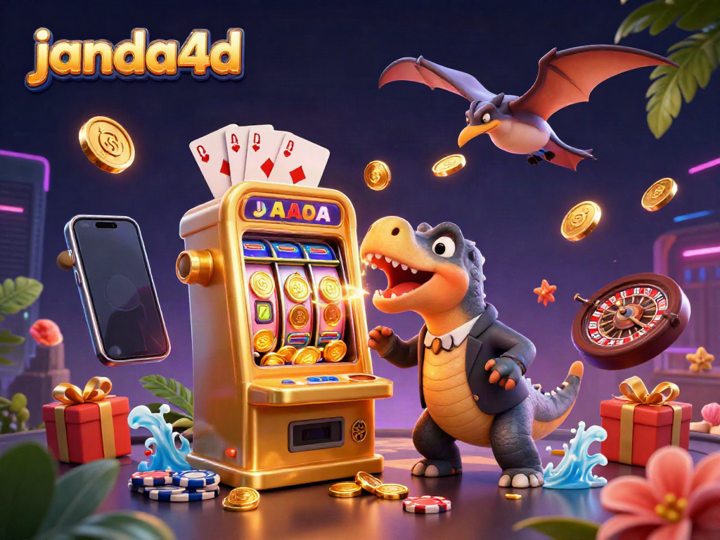 Gamer menikmati pengalaman bermain slot di janda4d dengan jackpot menggiurkan dan aksi yang menegangkan.
