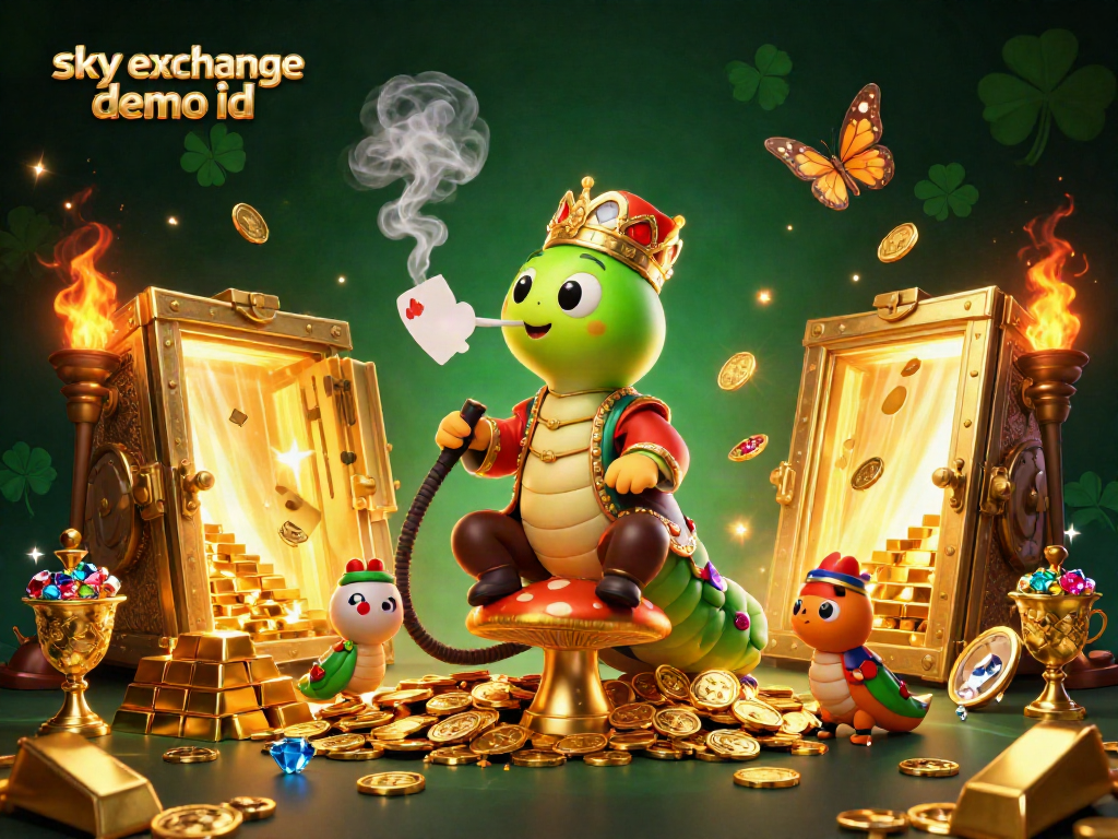 Experience the thrills of the Sky Exchange demo ID for seamless betting with a vibrant casino theme.