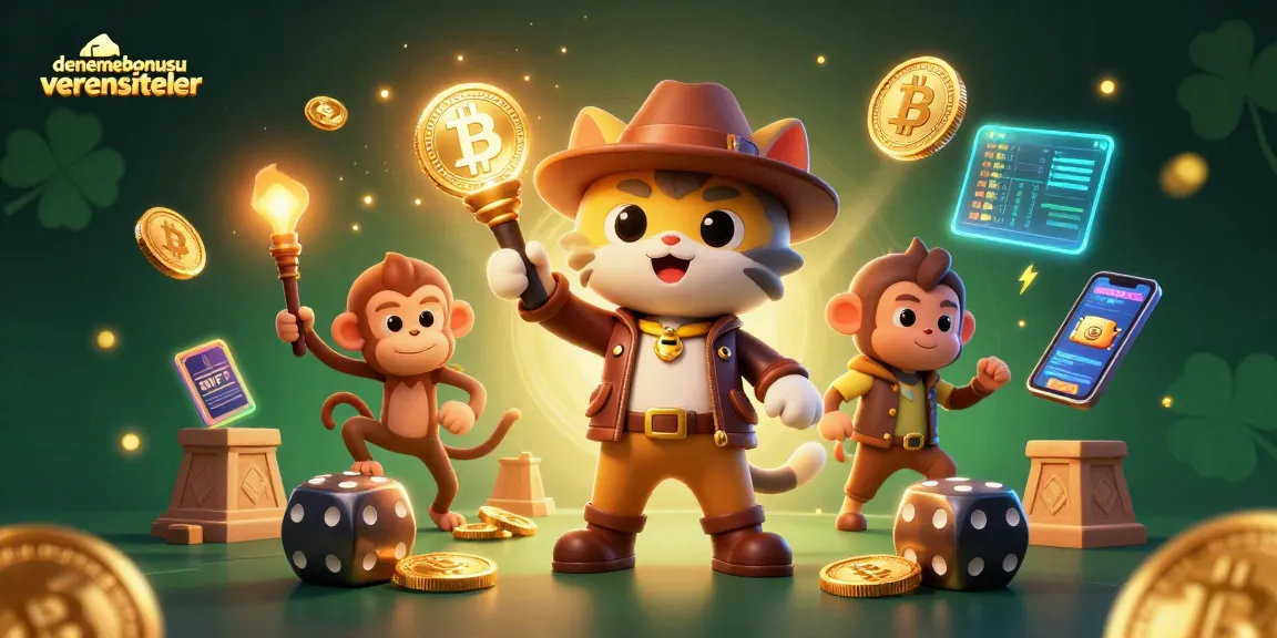 Engage with denemebonusuverensiteler’s vibrant casino world featuring 3D cartoon characters and crypto elements.