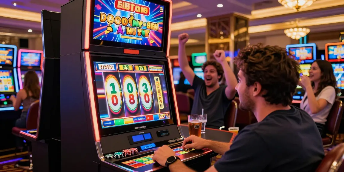 Pengalaman slot gacor di kasino modern dengan pemain menikmati suasana penuh kegembiraan dan kemenangan.
