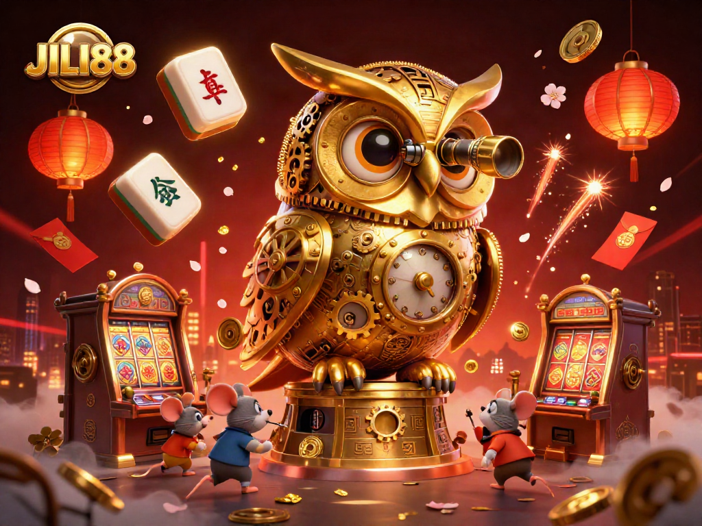 Experience the thrill of JILI88 with animated casino elements and iconic characters in an enchanting scene.