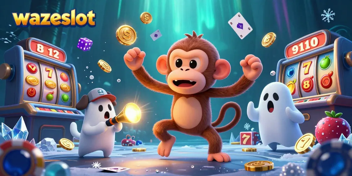 Experience the thrill with wazeslot as golden winnings and mysterious creatures burst forth in a haunted casino.