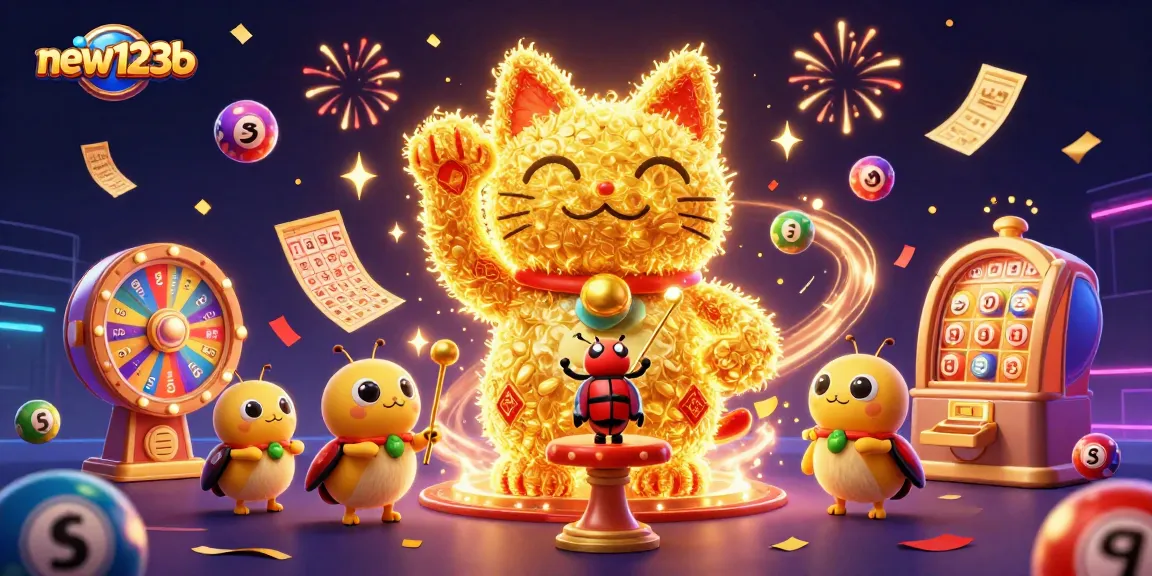 Experience winning moments at new123b with vibrant casino symbols and exciting game elements.