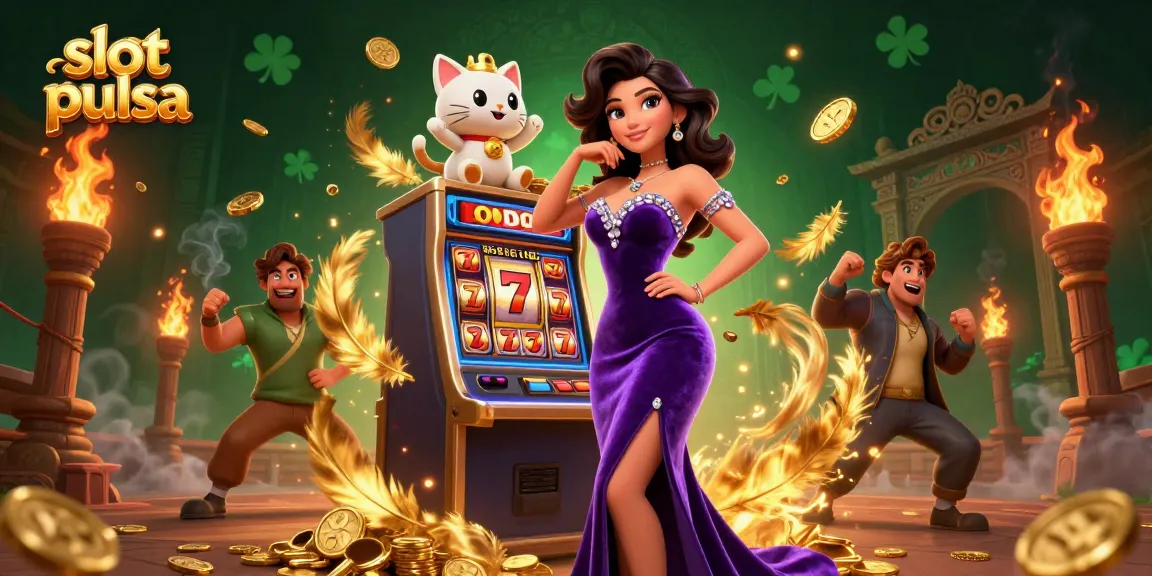 Ikuti permainan mendebarkan yang menampilkan slot pulsa dengan karakter glamor di mesin slot jackpot.
