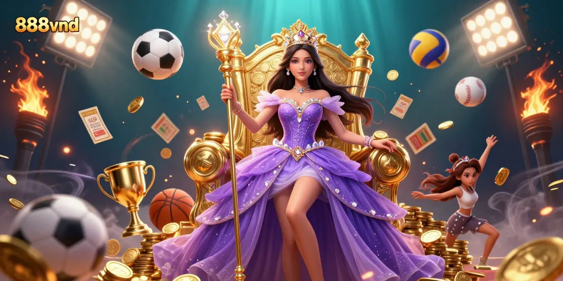 Bet on exciting games with 888vnd's vibrant casino scene filled with dynamic sports elements.