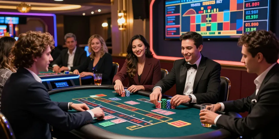Exciting gaming scene at https://78winnh.net/ showcasing players engaging in a live casino environment with modern decor and vibrant energy.