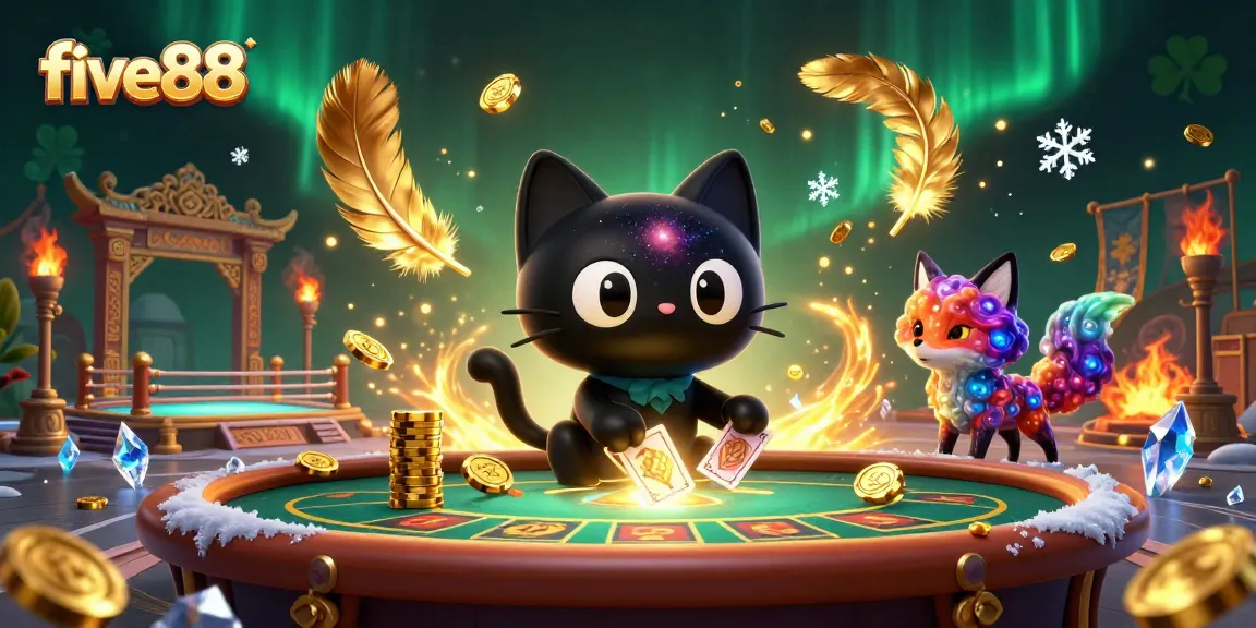 Engage in thrilling gaming adventures with five88 at a cosmic casino table.