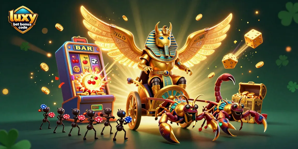 Claim your luxy bet bonus code while enjoying an epic casino adventure featuring ancient Egyptian characters.
