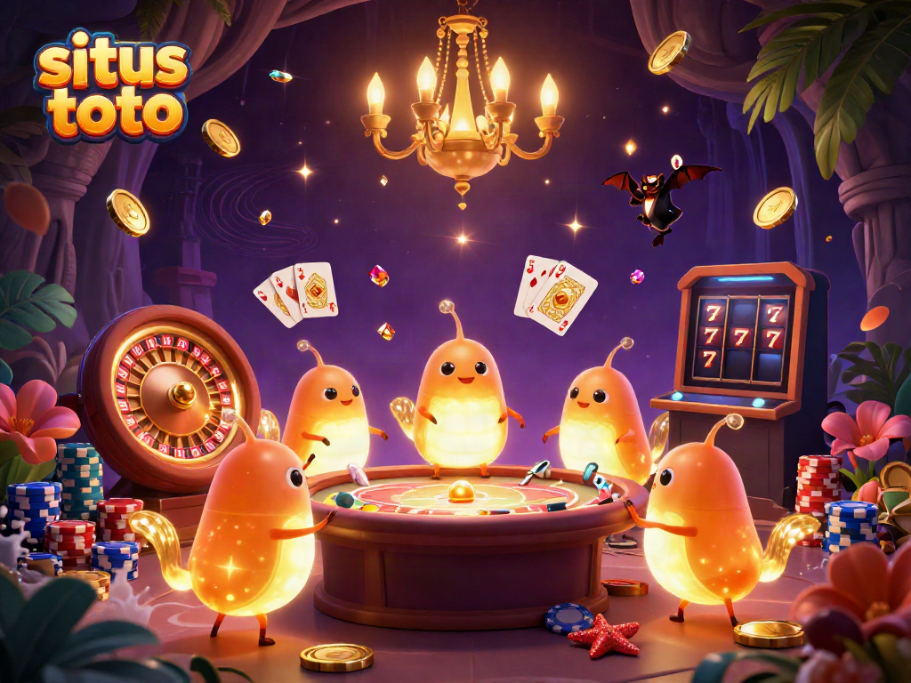 Permainan situs toto yang penuh warna dengan dealer unik dan suasana ceria untuk para pemain.