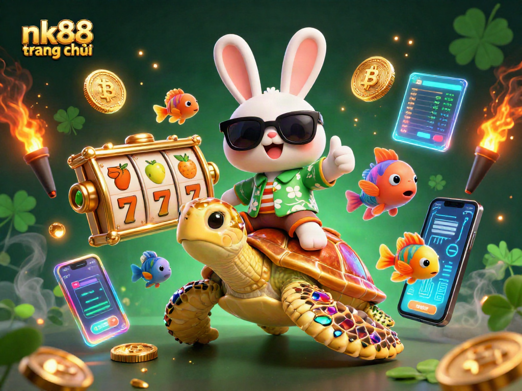 Engage in thrilling gaming at nk88 trang chủ with vibrant characters and enticing slot reels.