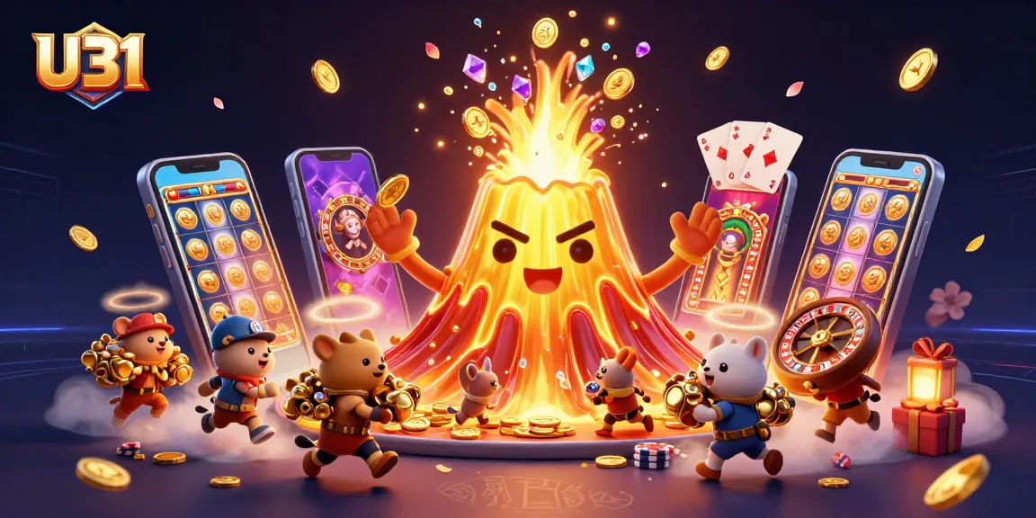 Engage with the vibrant U31 casino world filled with treasures, lively characters, and thrilling game elements.