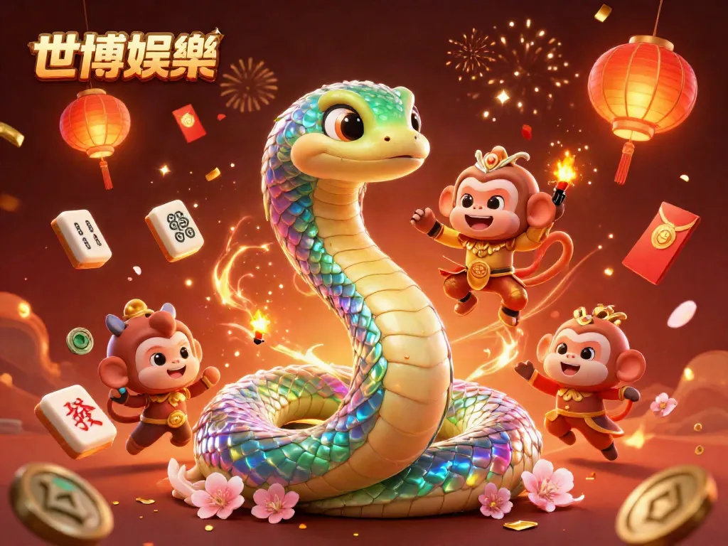 在世博娱乐中获胜的生动插图，展现了丰富多彩的赌博场景和互动元素。