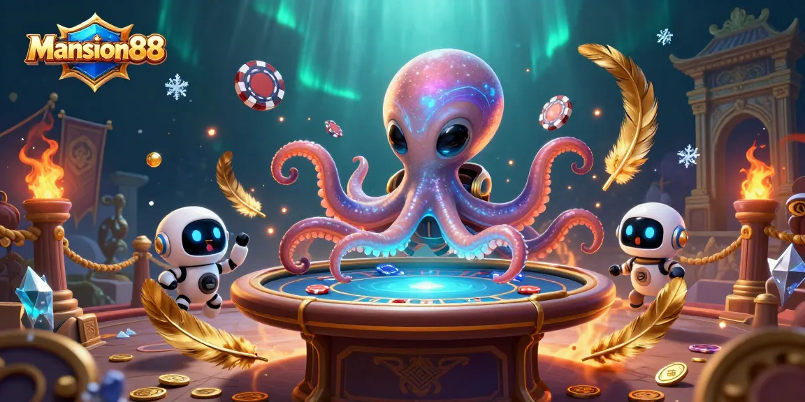 Mansion88 menghadirkan keseruan taruhan dengan octopus alien dan meja poker holografis yang mempesona.