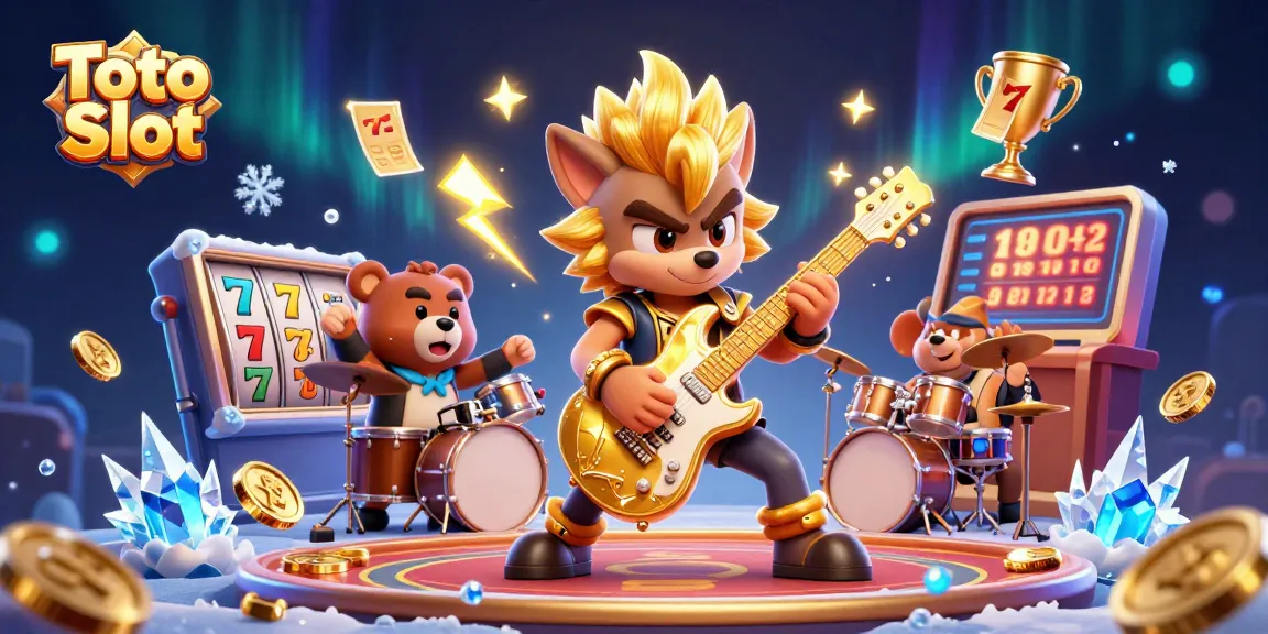 Engage with Toto Slot and experience thrilling jackpot action in a vibrant casino scene.