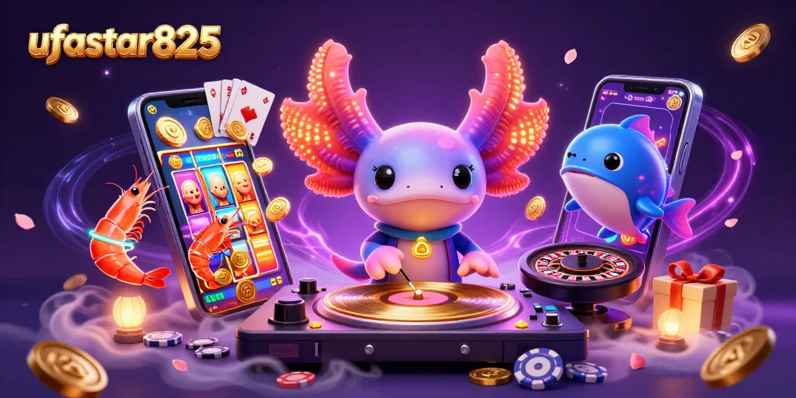 เล่นเกมที่ ufastar825 รับประสบการณ์คาสิโนออนไลน์ครบวงจรกับดีเจและสัตว์น้ำที่น่ารัก