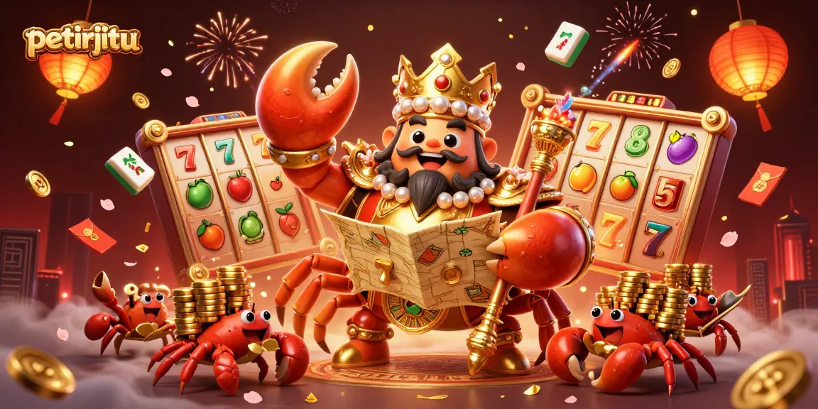 petirjitu menawarkan gambar ilustrasi kasino yang menggembirakan dengan krab emas raksasa dan permainan slot yang memukau.