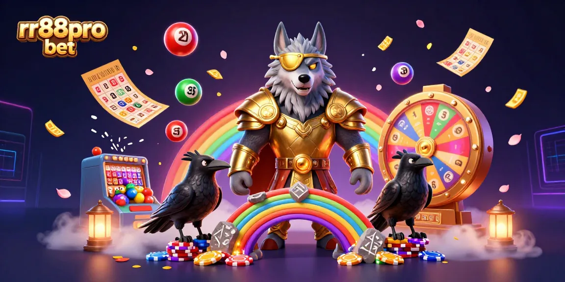 Experience excitement at rr88pro bet with a vibrant 3D illustration of casino themes and gaming elements.