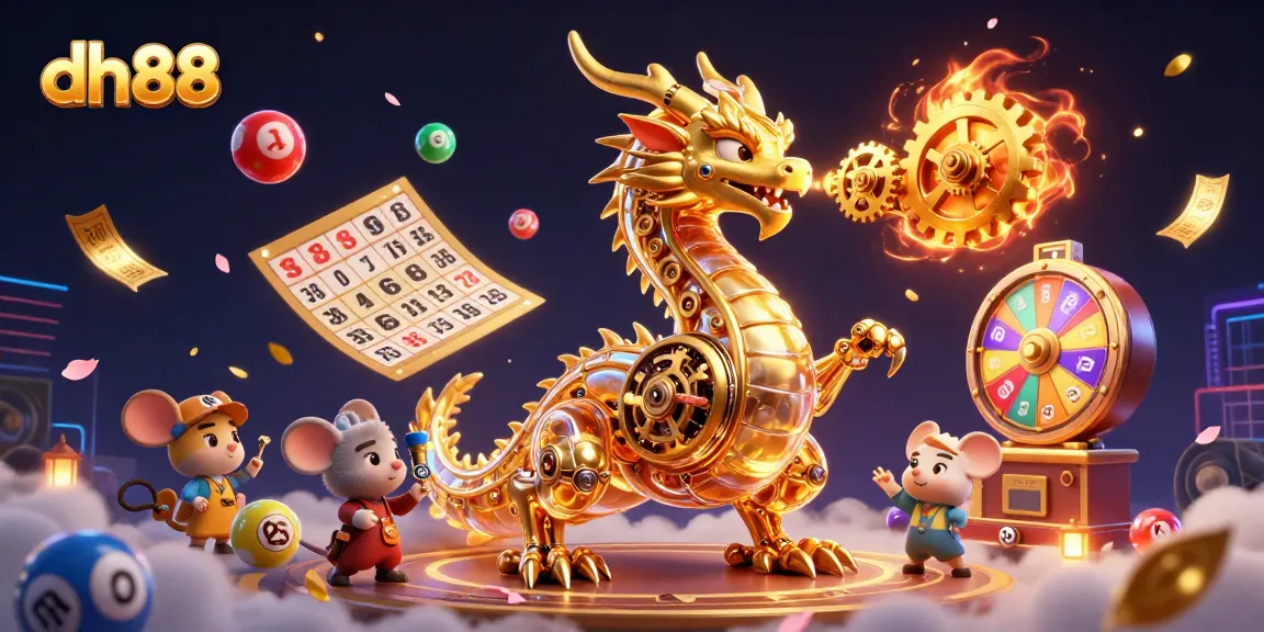 Experience thrilling gameplay at dh88, featuring dynamic elements like vibrant bingo cards and animated lottery balls.