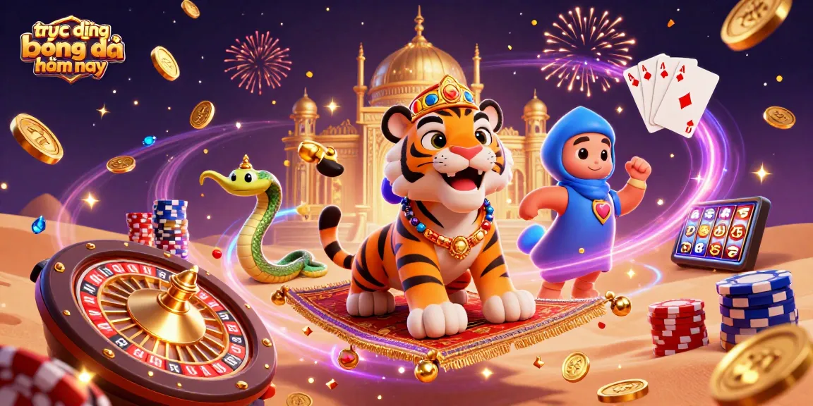 Experience thrilling trực tiếp bóng đá hôm nay with an exciting array of vibrant, animated gambling elements.