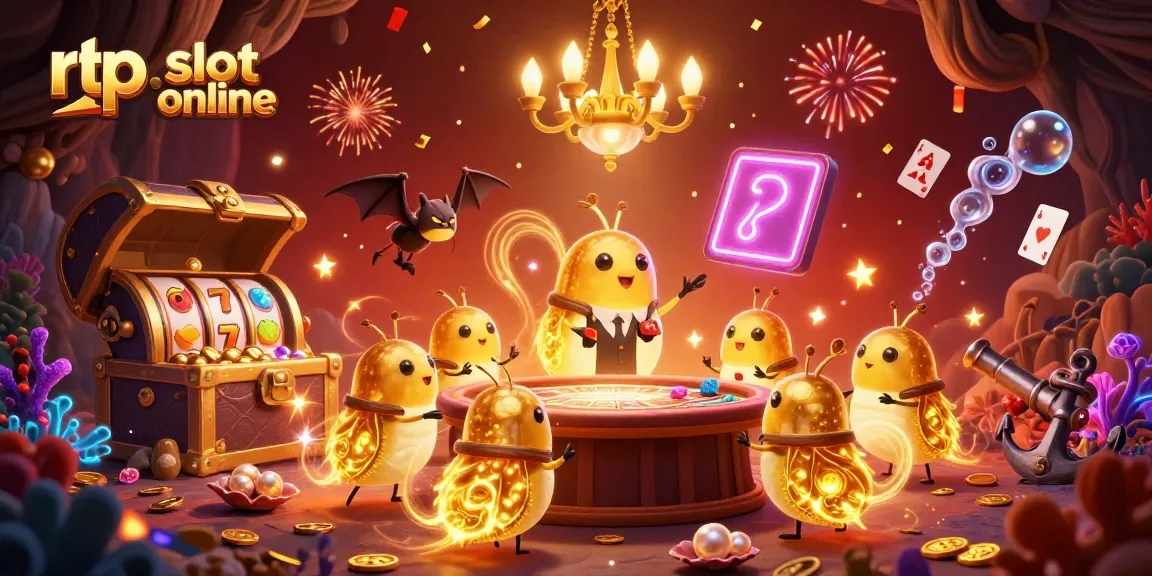 Menang besar dengan rtp slot online yang diilustrasikan oleh tim glowworms yang menyinari kasino gua.