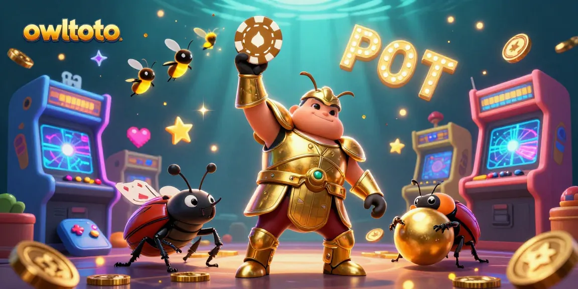 Experience the excitement of owltoto with vibrant casino game elements celebrating wins and jackpots!