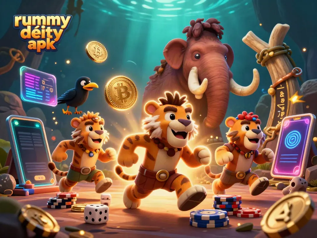 Rummy deity apk menawarkan pengalaman permainan yang menyenangkan dengan desain kasino pra-sejarah yang unik.