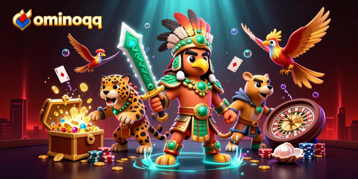 Engage with the ultimate dominoqq casino strategy amidst vibrant characters and colorful gaming elements