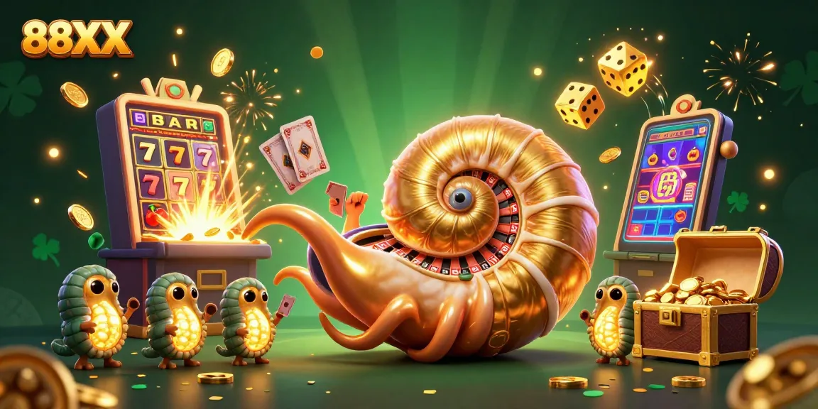 Experience the excitement at 88XX with a vibrant cash explosion from a 3D slot machine and roulette action.