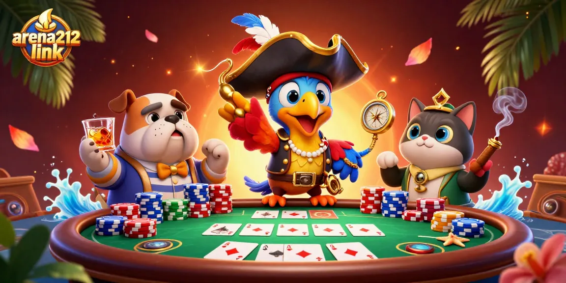 Menangkan pengalaman perjudian dengan arena212 link di meja poker penuh warna.
