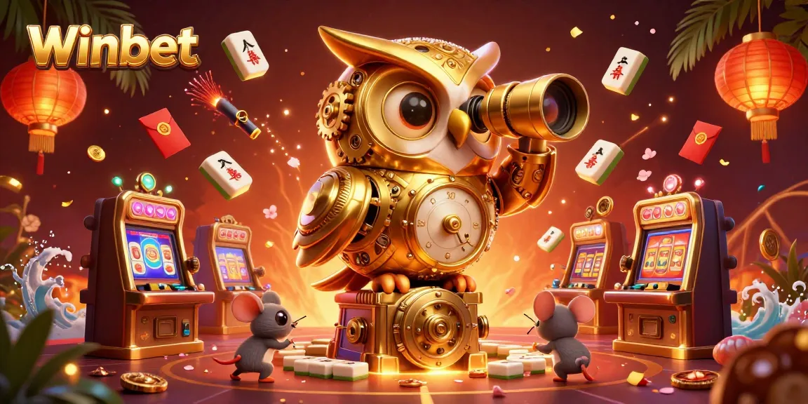 Engage with Winbet's vibrant casino experience featuring animated characters and rich gaming elements.