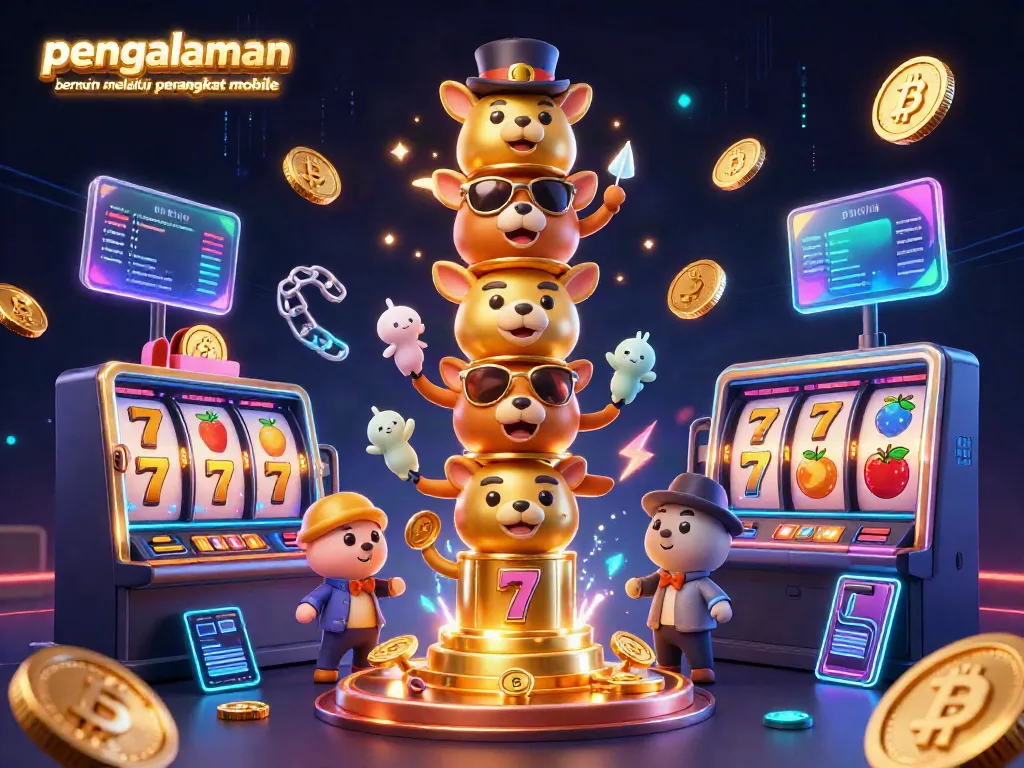 Rasakan pengalaman bermain melalui perangkat mobile dengan suasana kasino yang penuh warna dan detail.