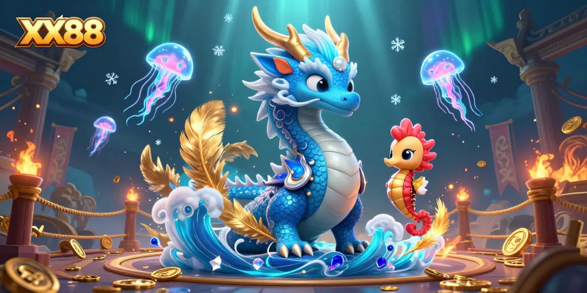 Engage with XX88's dynamic casino experience featuring vibrant underwater characters and thrilling gaming elements.