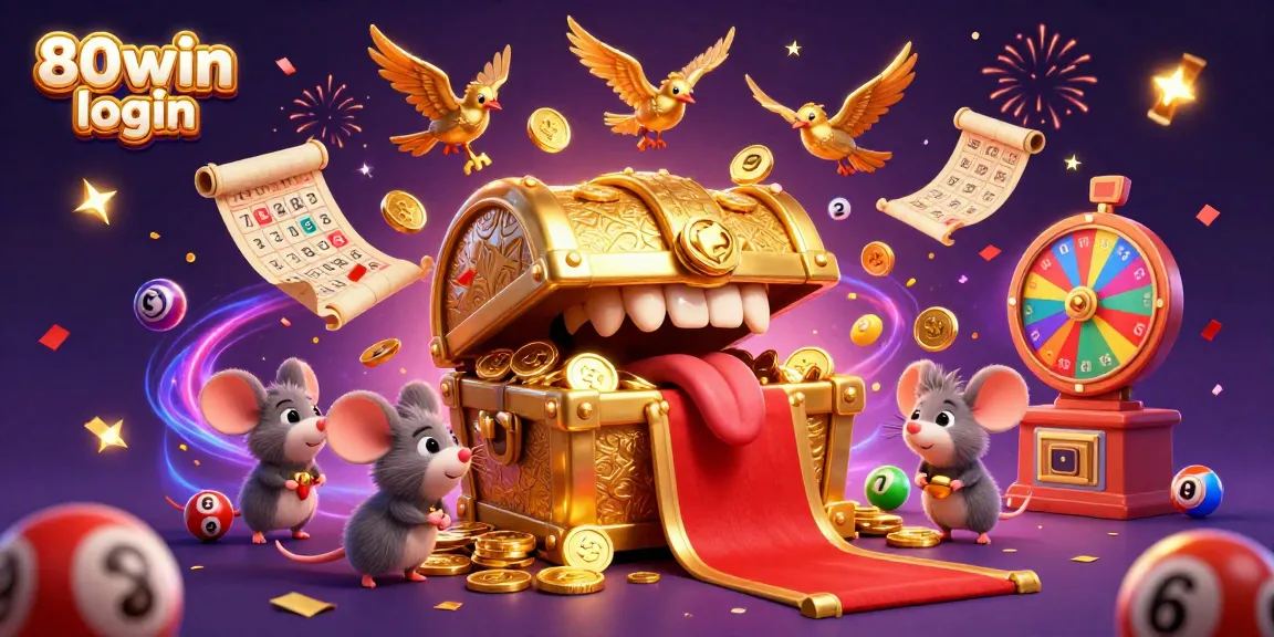 Experience thrilling games and bonuses at 80win login with vibrant casino-themed elements.