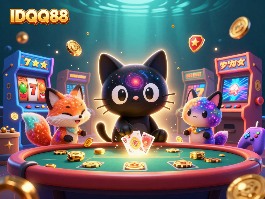 Experience winning at IDQQ88 with a cosmic casino adventure featuring engaging slot elements.